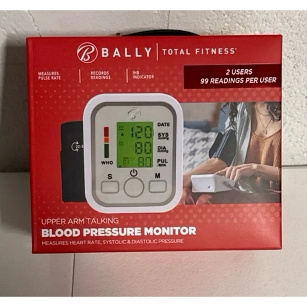 Bally Total Fitness Upper Arm Blood Pressure Monitor New